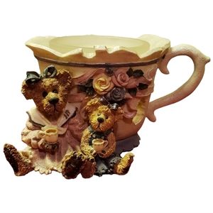 Vtg 97 Boyd's Bears Tea Time Candle Holder/Cup